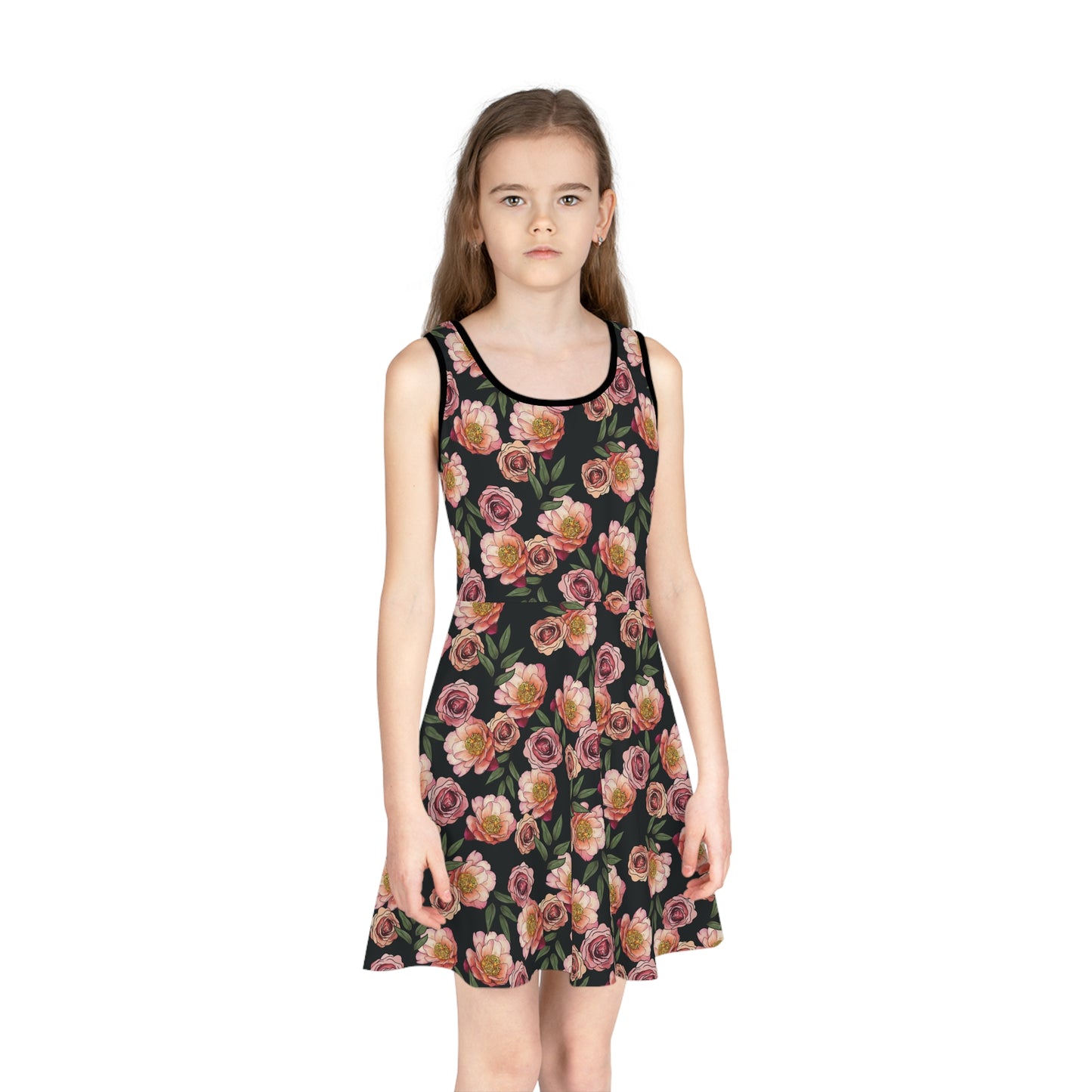 Peony for You Thoughts- Girls Skater Dress