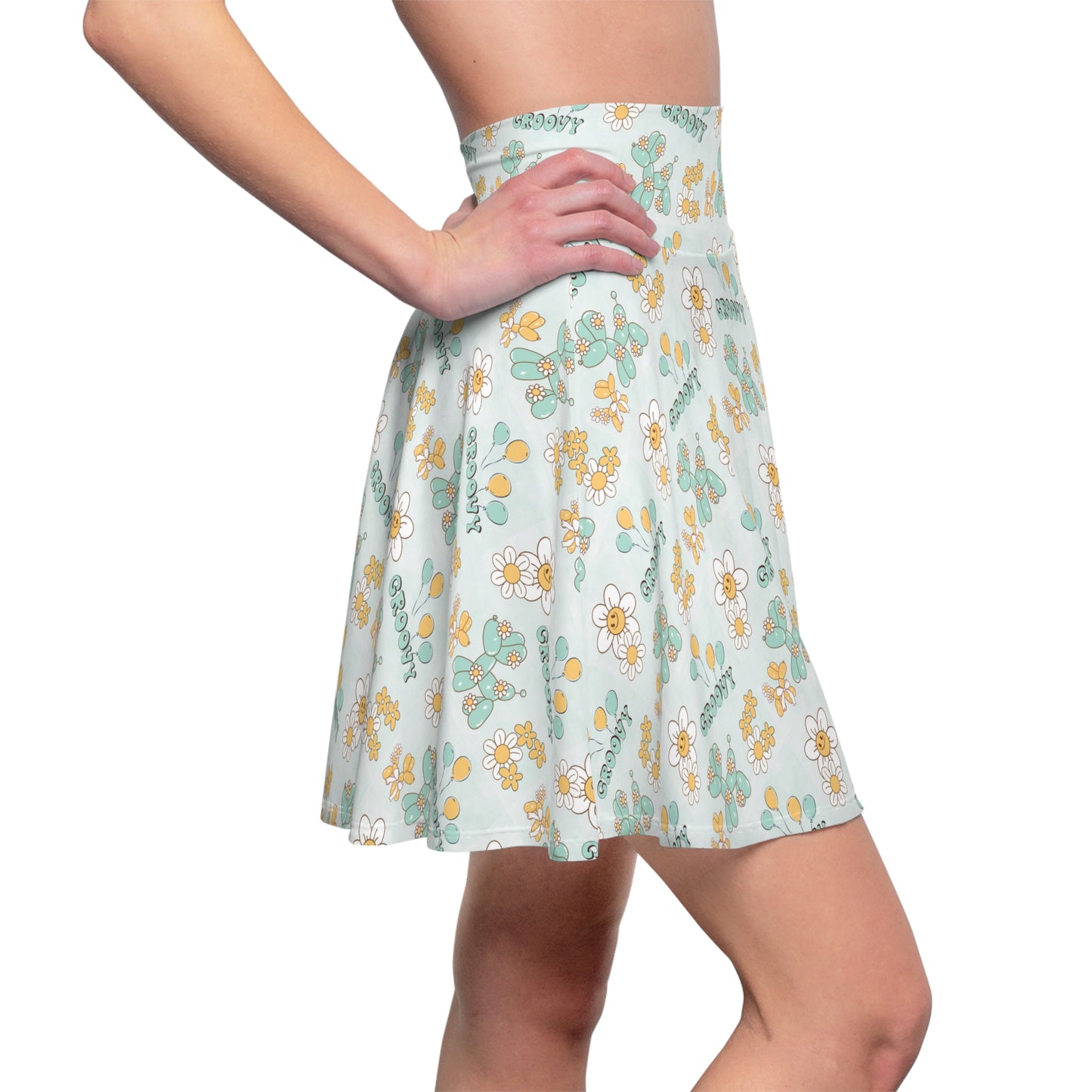 Flower Power - Women's Skater Skirt