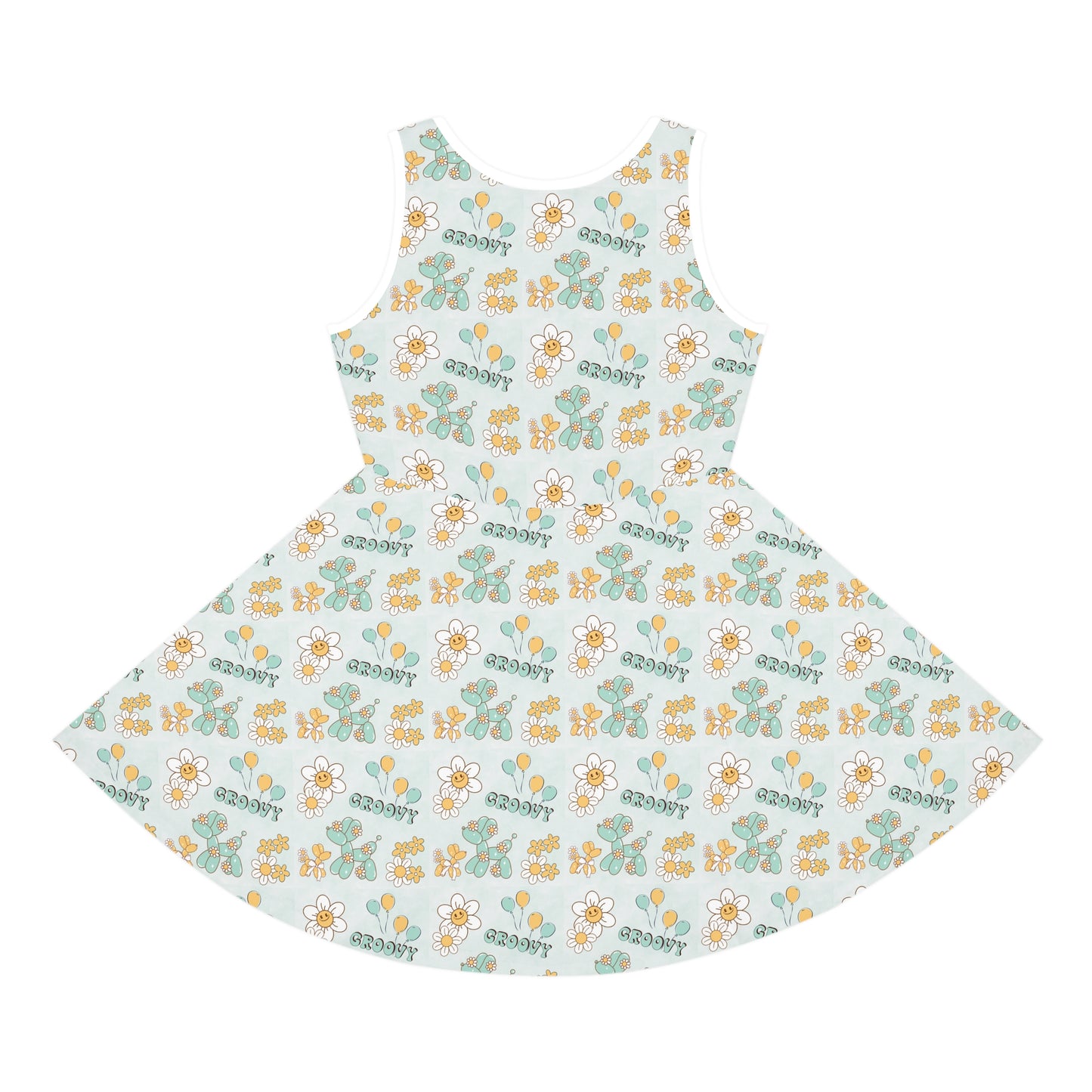 Flower Power- Girls Skater Dress
