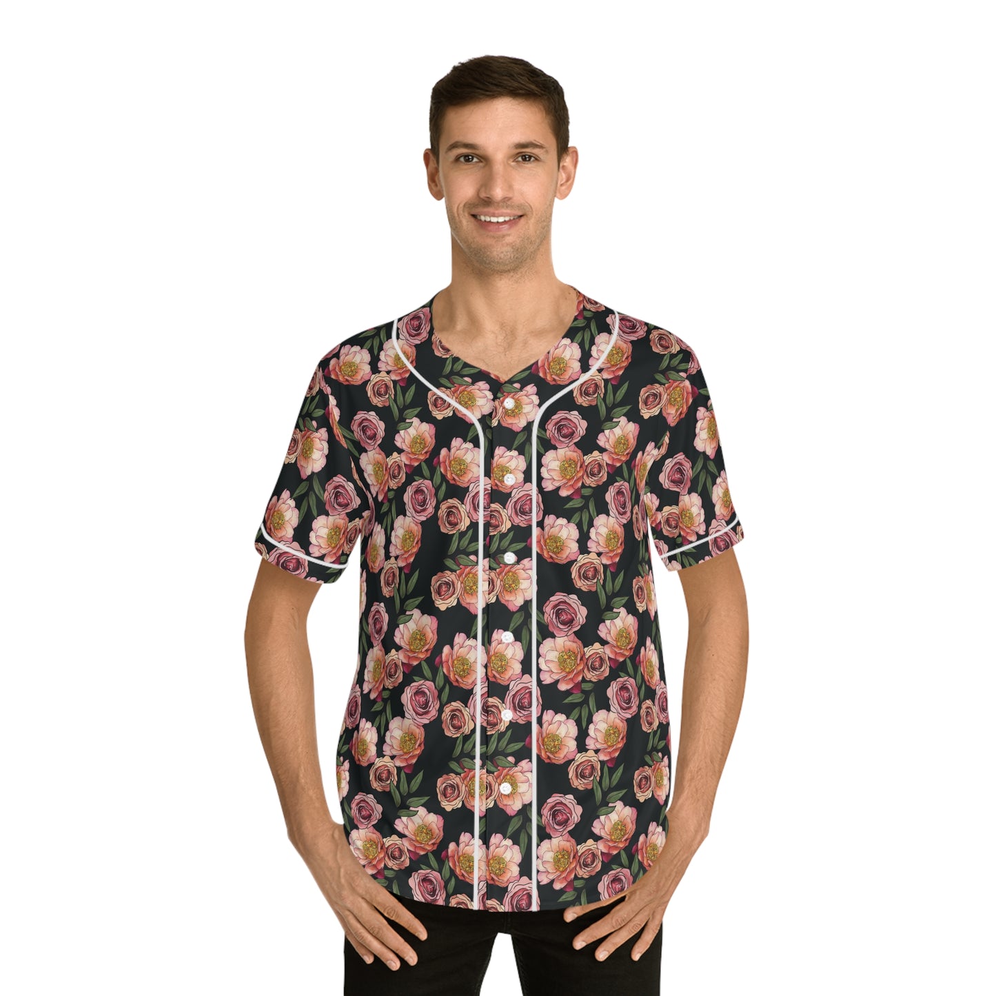 Peony for Your Thoughts - Men's Baseball Jersey