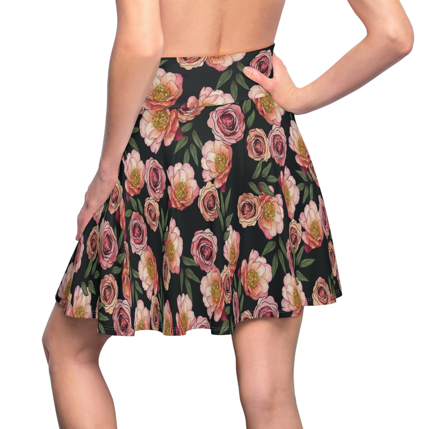 Peony for Your Thoughts - Women's Skater Skirt