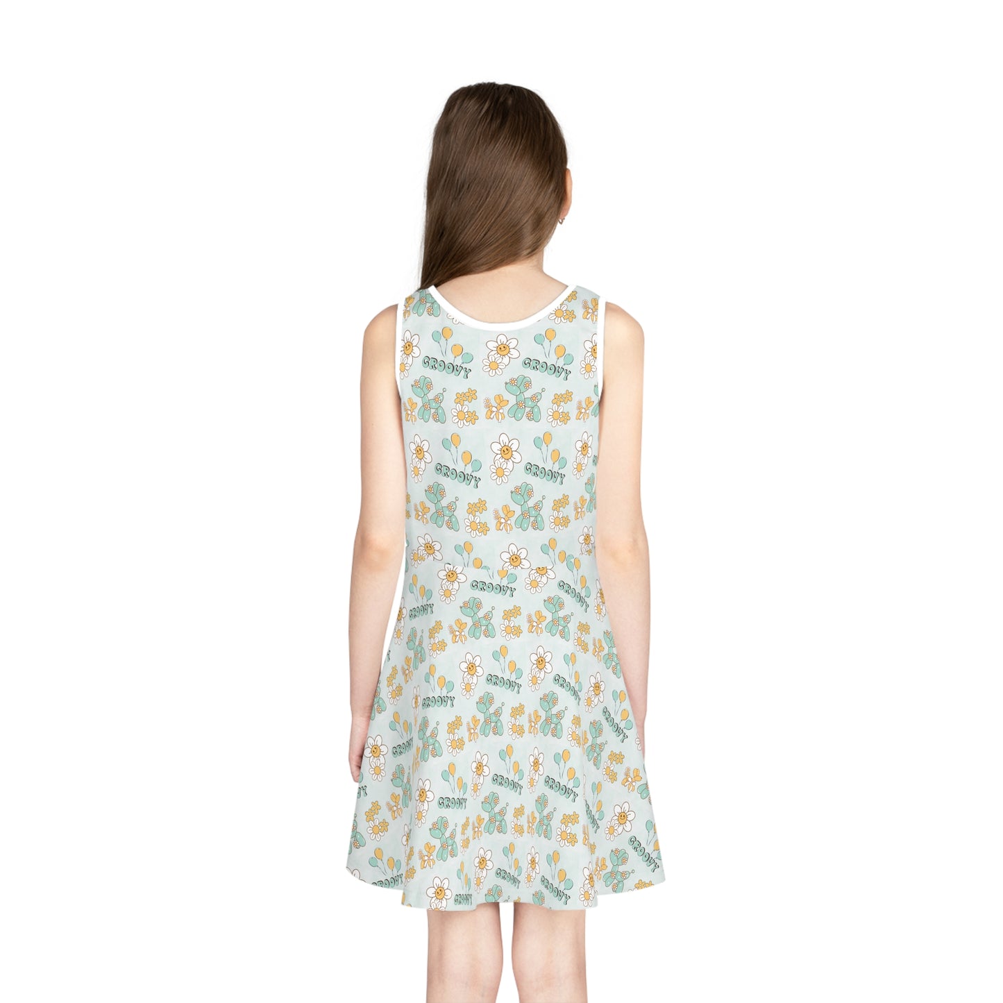 Flower Power- Girls Skater Dress