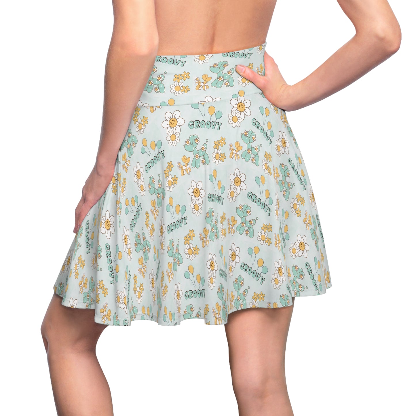 Flower Power - Women's Skater Skirt