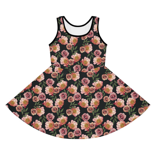 Peony for You Thoughts- Girls Skater Dress