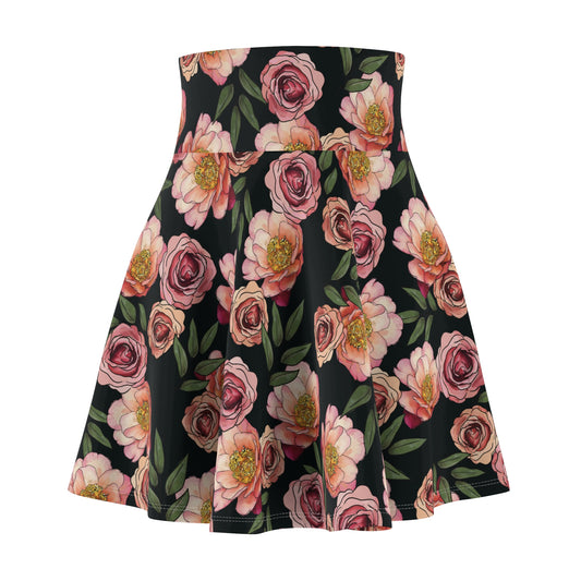 Peony for Your Thoughts - Women's Skater Skirt
