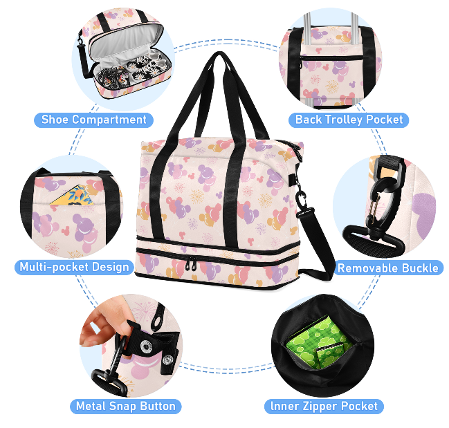 Ultimate Gym & Travel Duffel Bag with Shoe Compartment